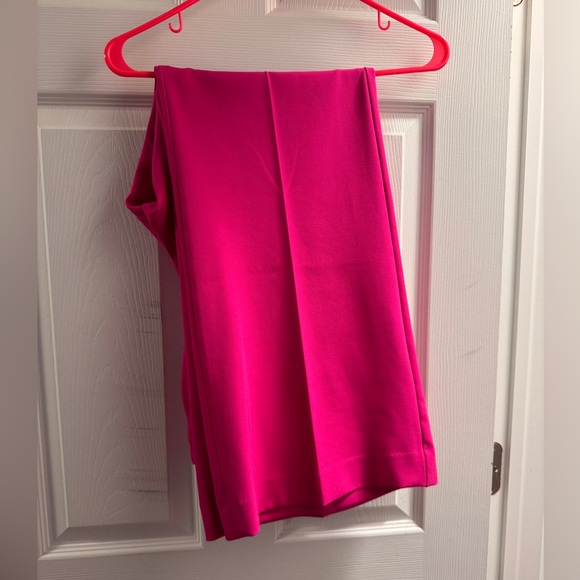 Express Asymmetrical Skirt in Bold Pink - Picture 1 of 6